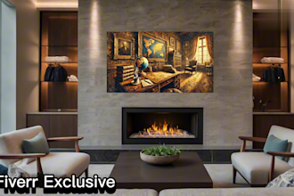 transform your TV into an art gallery wallpaper