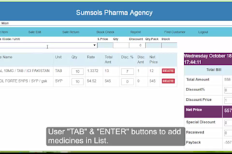 provide pharmacy medical pos inventory accounting software