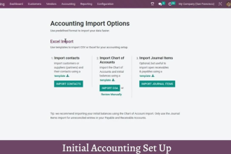 provide odoo accounting consultancy and training