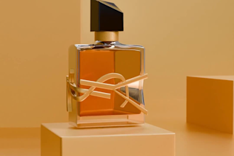 create 3d cgi perfume animation, 3d bottle design, realistic 3d perfume design