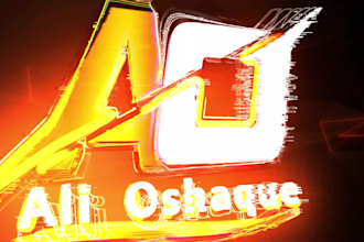 create custom gaming intro, 3d logo animation, youtube intro, and outro