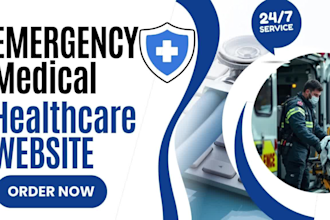 setup emergency healthcare website, paramedic service website, ambulance website