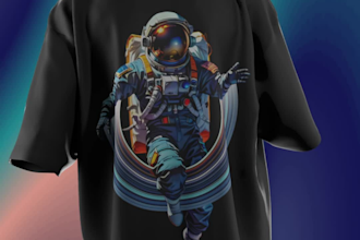 do 3d clothing mockup walking animation of your t shirt