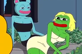 create 2d solana meme video viral funny meme art pepe character style line art