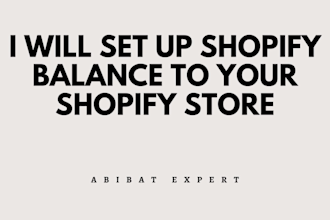 setup configure shopify payment and shopify balance