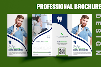 do company trifold brochure, event brochure design