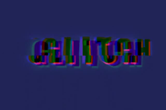 create a glitch style for your text