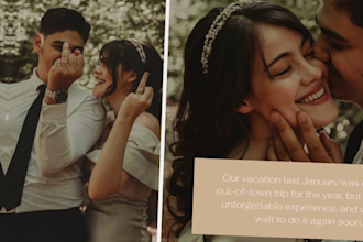 create couple photo slideshow video