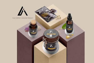 create elegant cosmetic and product packaging design