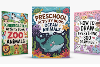 create kids activity book and puzzle book for KDP and etsy