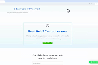 create a professional iptv website with high performance