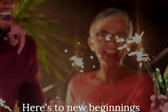 create festive new year video animation for your business