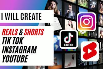 create manage instagram real youtube short tik tok content