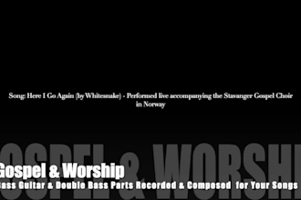 record bass guitar for your worship and gospel songs