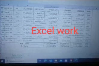 do data entry, copy paste, excel, PDF data scraping