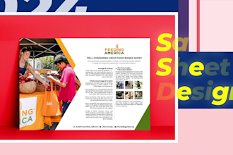 make amazing flyer, brochure, flyer, sales sheet design