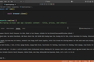 do python web scraping and data extraction with beautifulsoup, selenium, scrapy