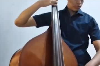 record your doublebass score