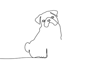 design an elegant single line art logo from your image