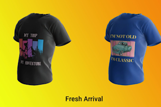 do 3d clothing mockup or 360 video of t shirt and hoodies
