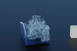 do a realistic fluid or object simulation