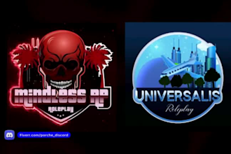 design animated logo icon and banner for your discord server