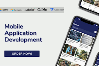 build mobile apps with airtable, adalo glide appsheet softr client portal CRM