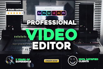 do high quality youtube, corporate and social media video editing