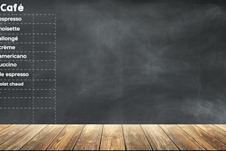 do an amazing menu design, digital menu board, animated menu