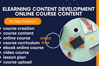create online course content ebook online course course curriculum