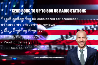 send your song to up to 550 USA radio stations