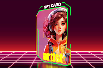 create nft membership card, 3d nft card, and trading cards