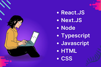 help you learn react, next, typescript, javascript, HTML and CSS