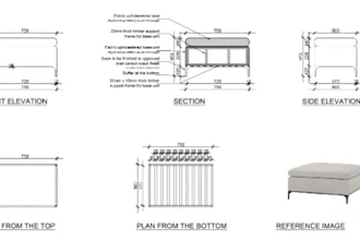 do furniture drawings, shop drawings and millwork drawings