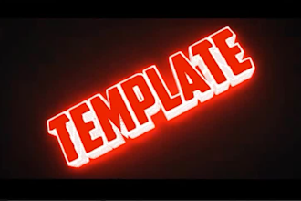 make your youtube intro professionally and outro making