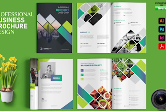 design brochure, flyer, annual report and booklet in print or digital format
