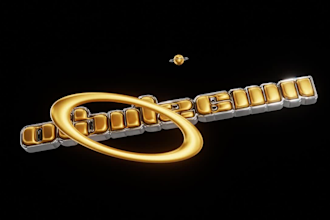 design y2k streetwear 3d logo animation for brands