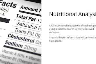 write menus, create recipes and nutritional analysis