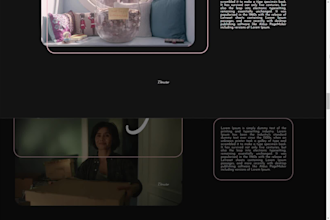 design a film treatment presentation for film directors