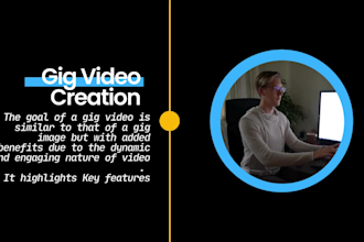 create engaging gig image and videos for you