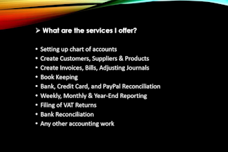 do bank reconciliations and other account reconciliations