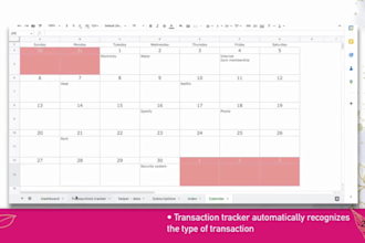 create custom excel spreadsheet google sheet finance or budget tracker planner