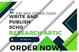 write and publish media articles and press for eb1 visa and niw green card