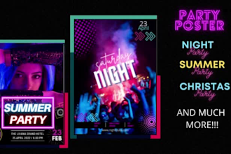 design modern a3, a4, a5 and a6 flyers for your any event