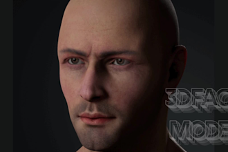 3d head 3d face bust model 3d print vrchart avatar