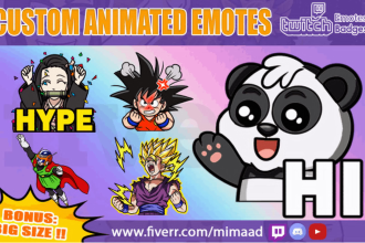 create custom twitch animated emotes special for you