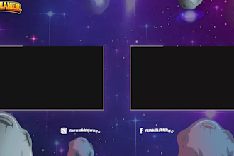 create animation youtube high quality outro, end screen