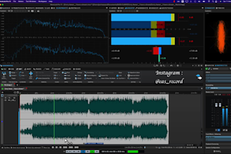 editing vocals, harmony vocals and edit your drum