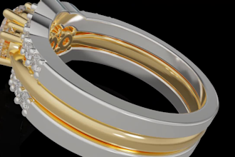 do jewelry 3d modeling,4k render and 4k animation