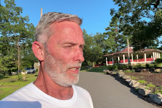 create authentic selfie style ugc video as an older male creator